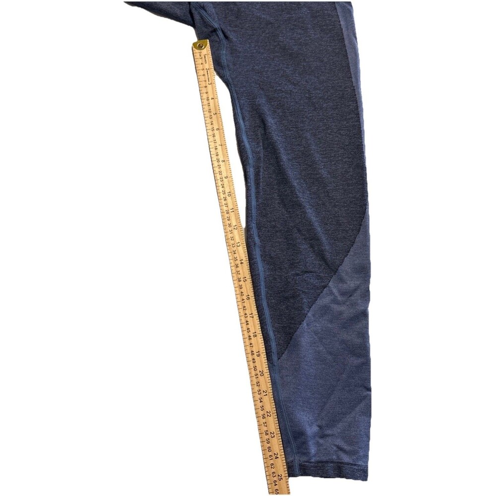 Victoria’s Secret PINK Seamless Leggings Large Dark Blue High Rise Yoga Contour - Picture 7 of 8